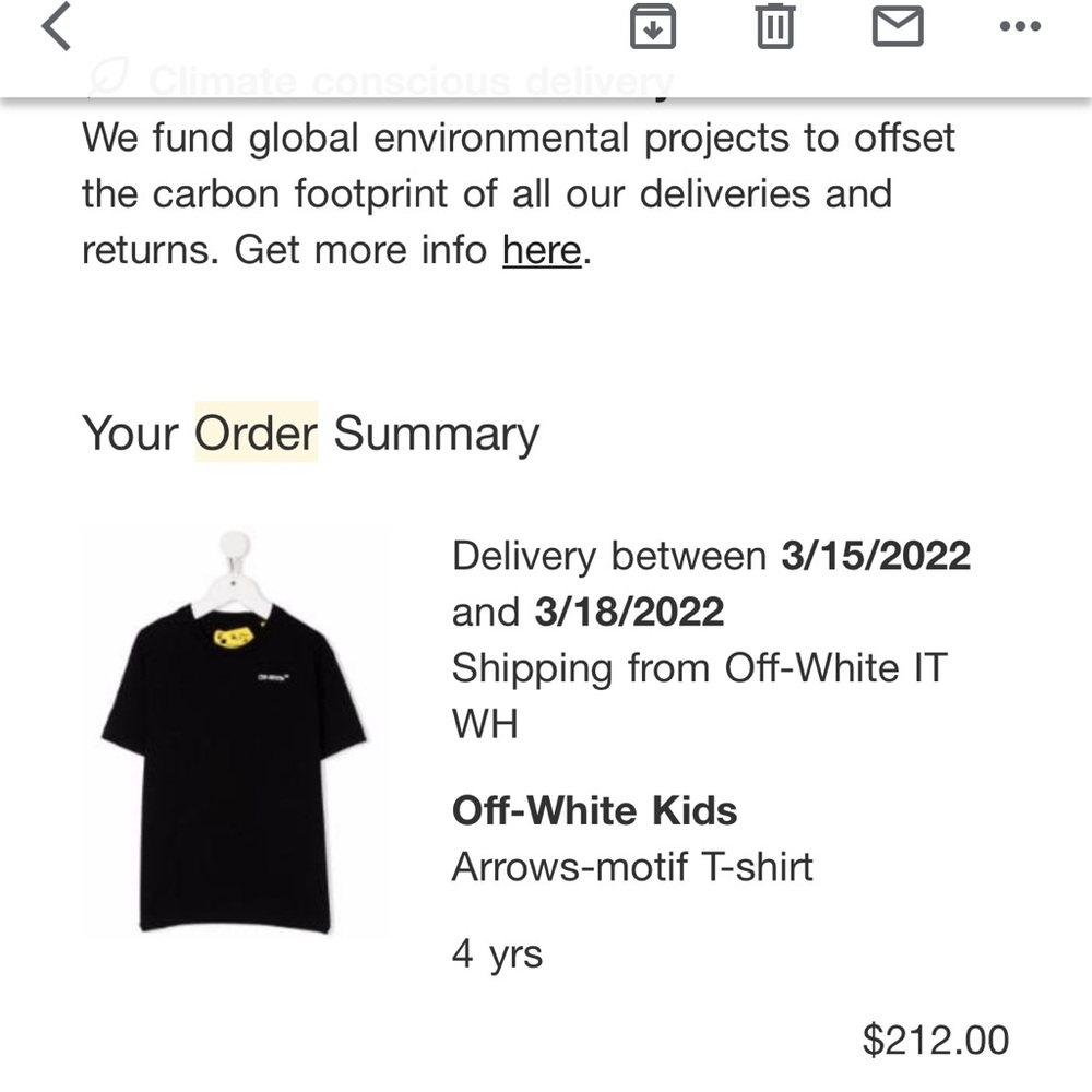 Off white Kids shirt